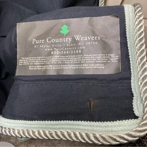 𝅺pure Country Weavers Handcrafted Wall Tapestry Cotton Carpet Classic Holliday - Picture 6 of 7